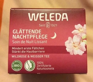 Weleda, Glättende Nachtpflege, Wildrose & Weisser Tee, 40 ml, Neu! - Bild 1 von 3