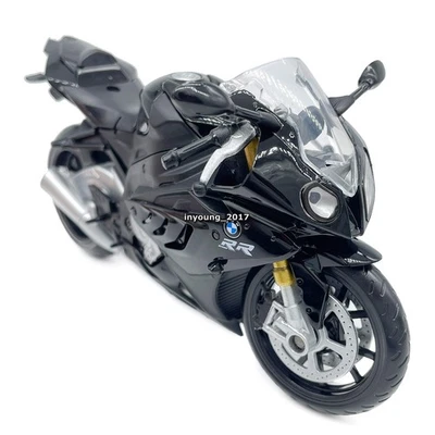 1:12 BMW S1000RR Motorcycle Model Toy Diecast Toy Vehicle for Kids Boys Black - Image 1 of 4