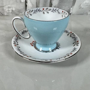 Royal Stafford Merlin Ware Vogue Tea Cup and Saucer Floral Bone China England - Picture 1 of 12