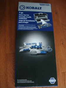 7 Piece KOBALT All Purpose Home Hand Tool Set With Tray Fit Into Tool Box - Picture 1 of 1