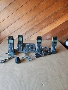 Panasonic KX-TGE270 Home Phone System 4 Phones Answering Machine Bluetooth G4 - Picture 1 of 12