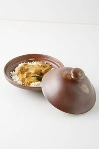 New Anthropologie Set Of 2 Home Kitchen Salima Moroccan Tagine Cookware Vessel - Picture 1 of 3