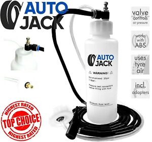 Car Brake Bleeding & Clutch Fluid Bleeder Kit Vacuum Tool Pump 500ml Air Powered