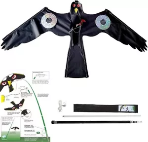Birds Scarer Hawk Flying Kite Simulated Hawk Flash Reflective Scare,Wind Power P - Picture 1 of 9