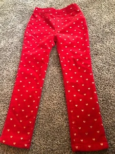 365 Garanimals Girls size 4 Red pants with Gold hearts - Picture 1 of 7