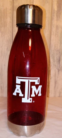 Texas A&M Aggie Swell Water Bottle Screw on Lid Collegiate Game Day 16 oz Cover