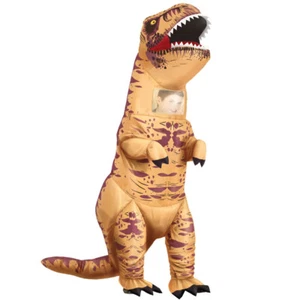 Dino Tierkostüm Dinosaurier Kostüm für Erwachsene L 52-54 Urzeit Monster T-Rex - Bild 1 von 1
