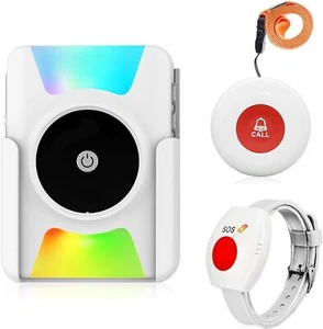 Alarmes personnelles ChunHee pour personnes âgées, sans fil portable vibrantes pager - Photo 1/10