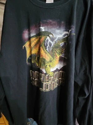 Vintage Dragon Soldier Chemical Corps Long Sleeve T Shirt Desert Storm Size XL - Image 1 of 4