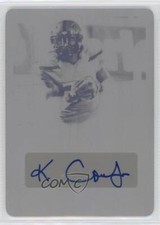 2018 Leaf Ultimate Draft 90 Auto Printing Plate Black 1/1 Keke Coutee Rookie RC