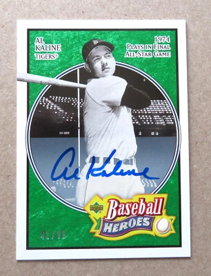 Detroit Tigers Al Kaline Signed 2005 UD Baseball Heroes #58 - 41/99 - Image 1 of 4