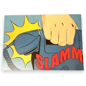 IKEA SOLMYRA Slamm! AZZOPARDI Phone Decor 1999 Wall Art Modern Pop Art Slam - Picture 1 of 6