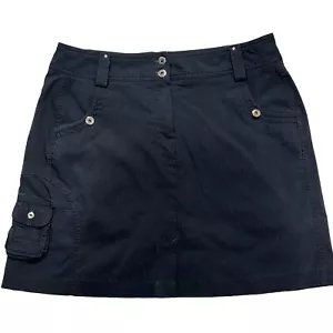 Jamie Sadock Skort Black Silver Accents Pockets, Size 10 Golf - Picture 1 of 7