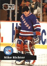 1991-92 (RANGERS) Pro Set French #161 Mike Richter