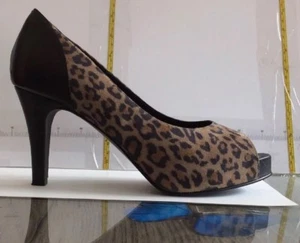 EUC Dana Davis Suede Peep-toe Platform Pumps High Style Size 9 B Made in Italy - Picture 1 of 7