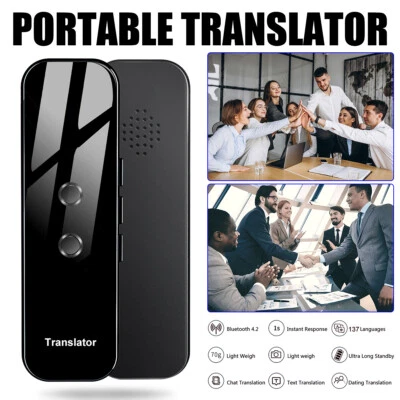137 Languages Portable Translator Two Way Instant Voice Photo Translation Device - Image 1 of 4