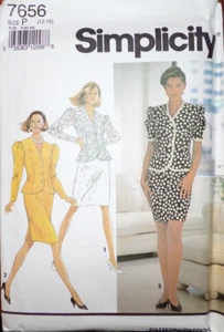 Simplicity Sewing Pattern 7656 Misses Skirt Jacket Two Piece Set Size 12-16 UC - Picture 1 of 6
