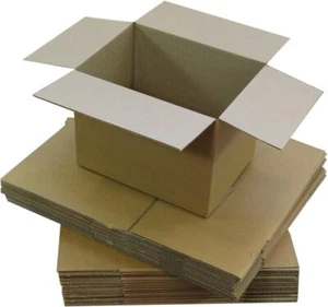 Caja de cartón | Embalaje postal de franqueo | Paquete pequeño de 9 x 6 x 6 | Pared única - Imagen 1 de 1