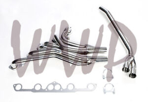 Stainless Round Exhaust Header Manifold For 77-83 Nissan/Datsun 280Z 280ZX L28E