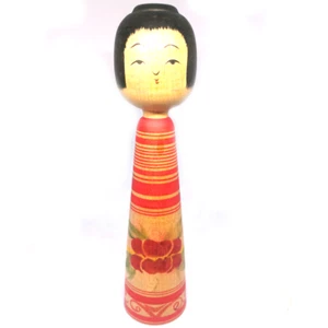 Kokeshi N0.28 bambola giapponese in legno statua figura intaglio arte popolare giocattolo tradizionale - Foto 1 di 12