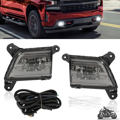 Faros antiniebla LED DRL para Chevrolet Silverado 1500 2500HD 2019-2021 2022 lámpara humo Foto 1 de 4