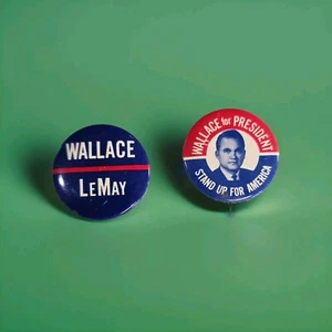 1968 George Wallace Presidential Campaign Pinback Button Stand Up For America - Picture 1 of 1