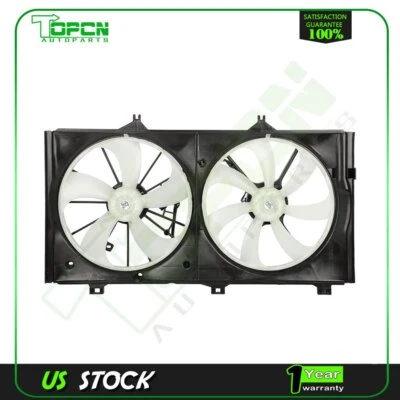 Engine Radiator Condenser Cooling Fan Assembly For 2009-2014 2015 Toyota Venza - Image 1 of 4