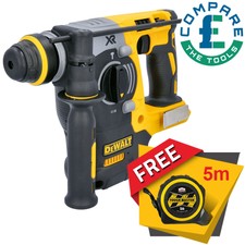 Dewalt DCH273 18V XR Brushless SDS+ Hammer Drill With Free Tape Measures 5M/16ft