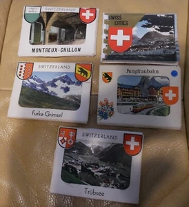 SWITZERLAND 1960's COLLECTION ORIGINAL SMALL POSTCARD BOOKS - Picture 1 of 2