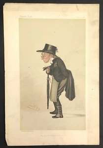 Benjamin Harrison Vanity Fair 1885 Print Revised Bible Original litho colour - Picture 1 of 3