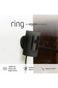 Ring wired Stick Up HD Security Camera - Black- Brand New - Picture 1 of 6