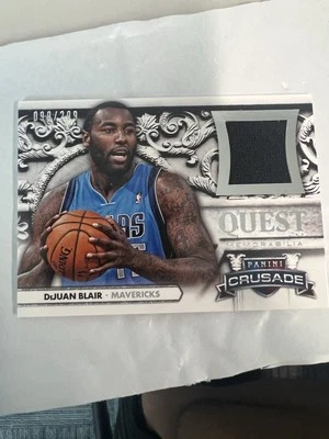 Dejuan Blair 2013-2014 Panini Crusade Quest Game Worn Patch/299 - Image 1 of 2