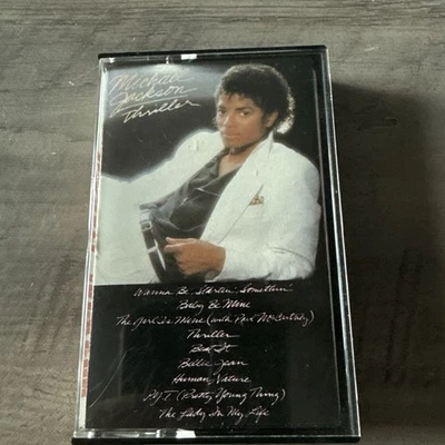 Michael Jackson Thriller Cassette Tape 1982 Epic CBS Vintage  - Image 1 of 4