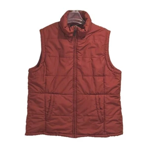 Roper Puffer Vest Womens XL Red Polyester Nylon Full Zip Lined Sleeveless VGUC - Picture 1 of 7
