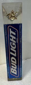 Rare Bud Light Acrylic Triangle Shaped Beer Bar Tap Handle 8" Long - Picture 1 of 3