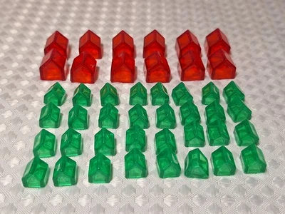 2012 Monopoly Millionaire Edition Replacement Parts Pieces Houses & Hotels - Image 1 of 4