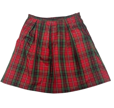 Falda Hartstrings Niñas 8 Navidad Vacaciones Rojo/Verde/Negro Tartán Escocés Fiesta Foto 1 de 4