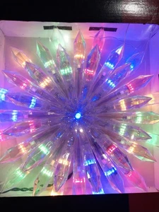 GE 37 LED Dual Color Starburst Weihnachtsbaum Topper 8 Funktionen grün verkabelt NEU - Bild 1 von 9