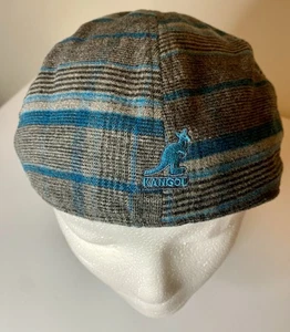 KANGOL Fitted Newsboy Glen Check Plaid Lined Cap Size Small - Bild 1 von 9