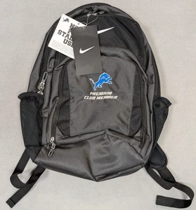Detroit Lions Backpack New Black Nike Utility Adjustable NFL Football - Picture 1 of 14
