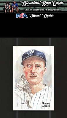 1980-01 Perez-Steele Hall of Fame Series 109 Goose Goslin #/10000 - Image 1 of 2