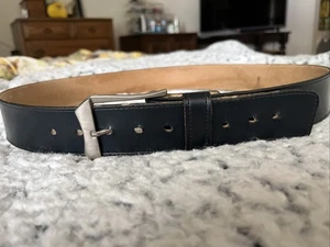 Herren Taillengürtel Größe 36-38 schwarz Vinyl auf Leder - Bild 1 von 6