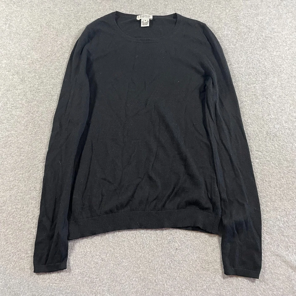 Свитер женский Barneys New York средний черный кашемир шелк повседневный для улицы - Изображение 1 из 4