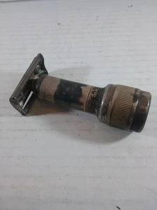 Stahly Wind up Vibrante Sicurezza/Rasoio Placcato Argento NUDO --ha bisogno di lucidatura - Foto 1 di 3