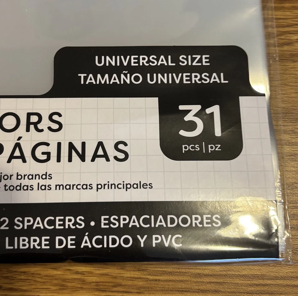 Protectores de página Universal Colorbok 25 hojas 31 piezas. Nuevo con etiquetas Foto 1 de 4