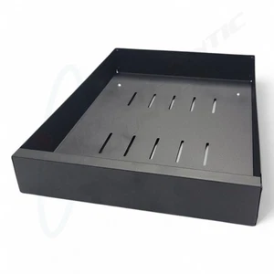 Cassetto Organizzatore Portaoggetti Scorrevole Estraibile in Metallo Nero, 17" L x 12" W - Foto 1 di 7