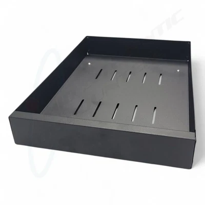 Gaveta organizadora de montagem em prateleira de armário deslizante preta de metal, 17" L x 12" W - Imagem 1 de 4