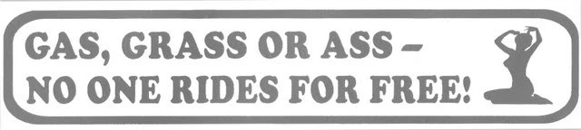 ' Gas,Erba O Ass' Adesivo per American V8 Muscle Auto Simpatico Retrò Volkswagen - Immagine 1 di 1