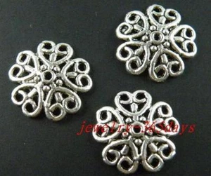 50pcs Tibetan Silver Large Flower Bead Caps 18.5x3mm 1863 - Picture 1 of 1
