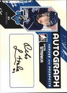 2010-11 ITG Heroes and Prospects Autographs #APS Petr Straka 